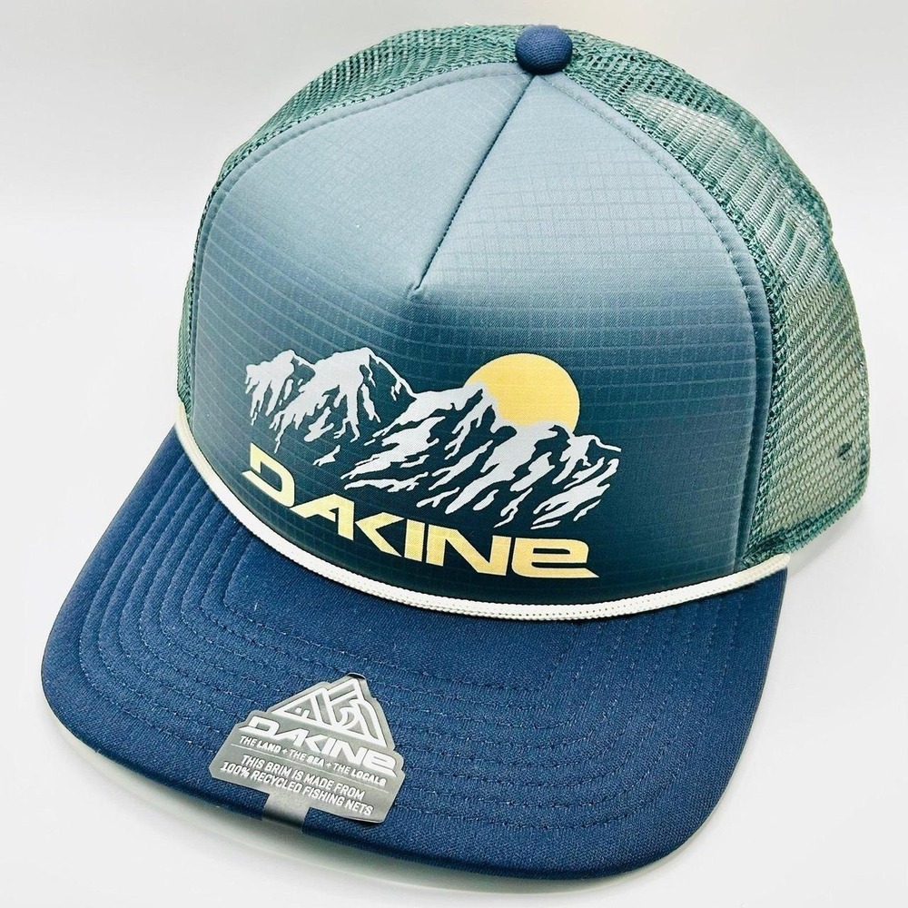 Dakine Vacation Trucker Mountains Rope Foam Hat Cap Snapack Adjustable Green